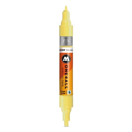 Molotow One4All Acrylmarker Twin – 2 Spitzen (1,5 Mm & 4 Mm) In Vanilla Pastell, Nachfüllbar