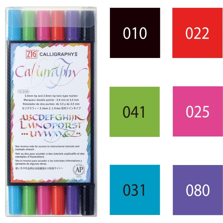 Kuretake-ZIG-Calligraphy-II-2mm--3,5mm-Zestaw-6-kolorow-TC-3100-V6.jpg