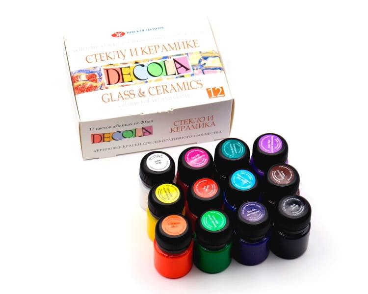 Decola zestaw farb akrylowych do szkła i ceramiki 12 kolorów x 20 ml.jpg