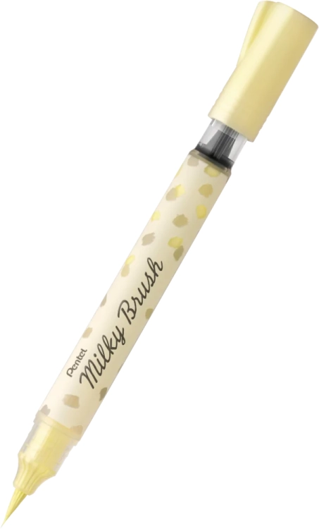 pisak-pedzelkowy-Pentel-Milky-Brush-pastel-yellow.webp