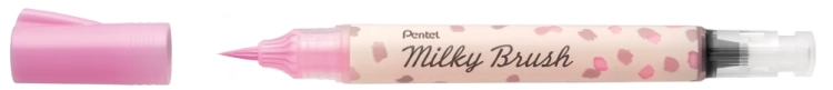 pisak-do-kaligrafii-pedzelkowy-Pentel-Milky-brush-pastelowy-rozowy.webp