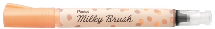 pisak-do-kaligrafii-pedzelkowy-Pentel-Milky-brush-pastelowy-pomaranczowy.webp