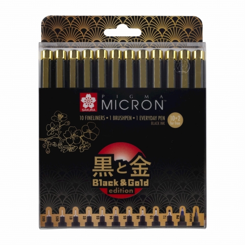 cienkopisy-Sakura-Pigma-Micron-Black&Gold-Edition-12-szt..jpg