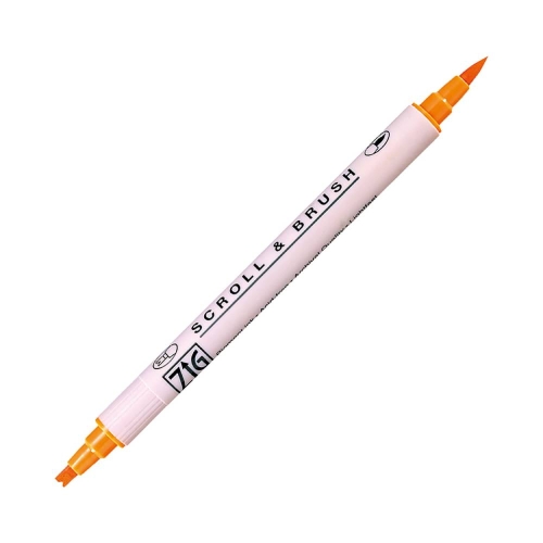 Pisak do kaligrafii Kuretake Calligraphy pure orange.jpg